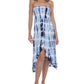 Raviya Women's Strapless Coverup Dress Swimsuit Blue