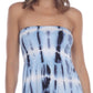 Raviya Women's Strapless Coverup Dress Swimsuit Blue