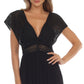 Raviya Women's Lace Insert Tie Back Dress Cover Up Swimsuit Black Size Medium