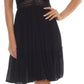 Raviya Women's Lace Insert Tie Back Dress Cover Up Swimsuit Black Size Medium