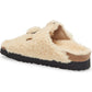 Birkenstock Women's Big Buckle Genuine Shearling Slide Sandal Brown Size 10.5