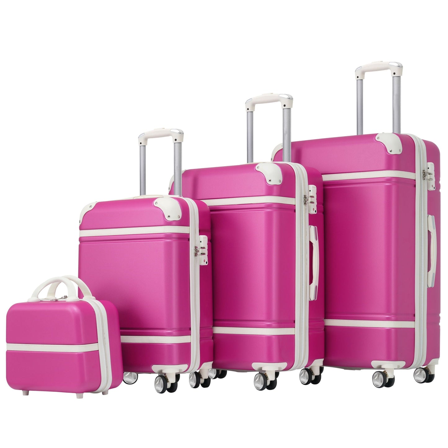 Hardshell Luggage Sets 4 Pieces 20" / 24" / 28" and Cosmetic Case