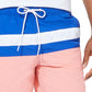 Nautica Men's Colorblocked 8 Swim Trunks Pink Size Large