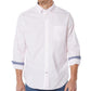 Nautica Men's Classic Fit Gingham Shirt Pink Size Large