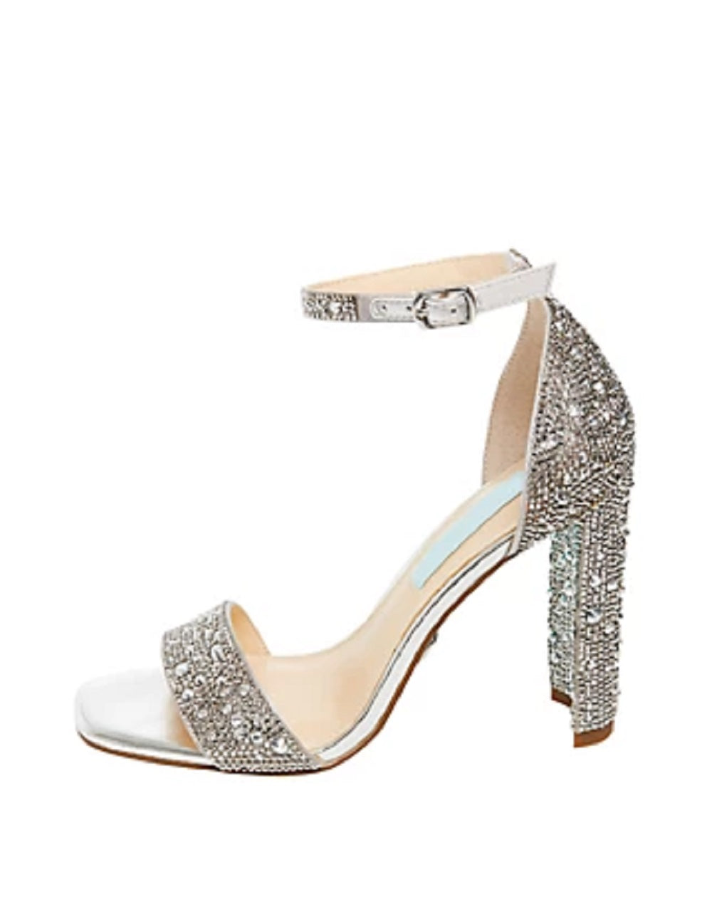 Betsey Johnson Women's Rina Block-Heel Dress Sandals Gray Size 5 M