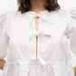 Ganni - Cotton Poplin Tie String Mini Dress