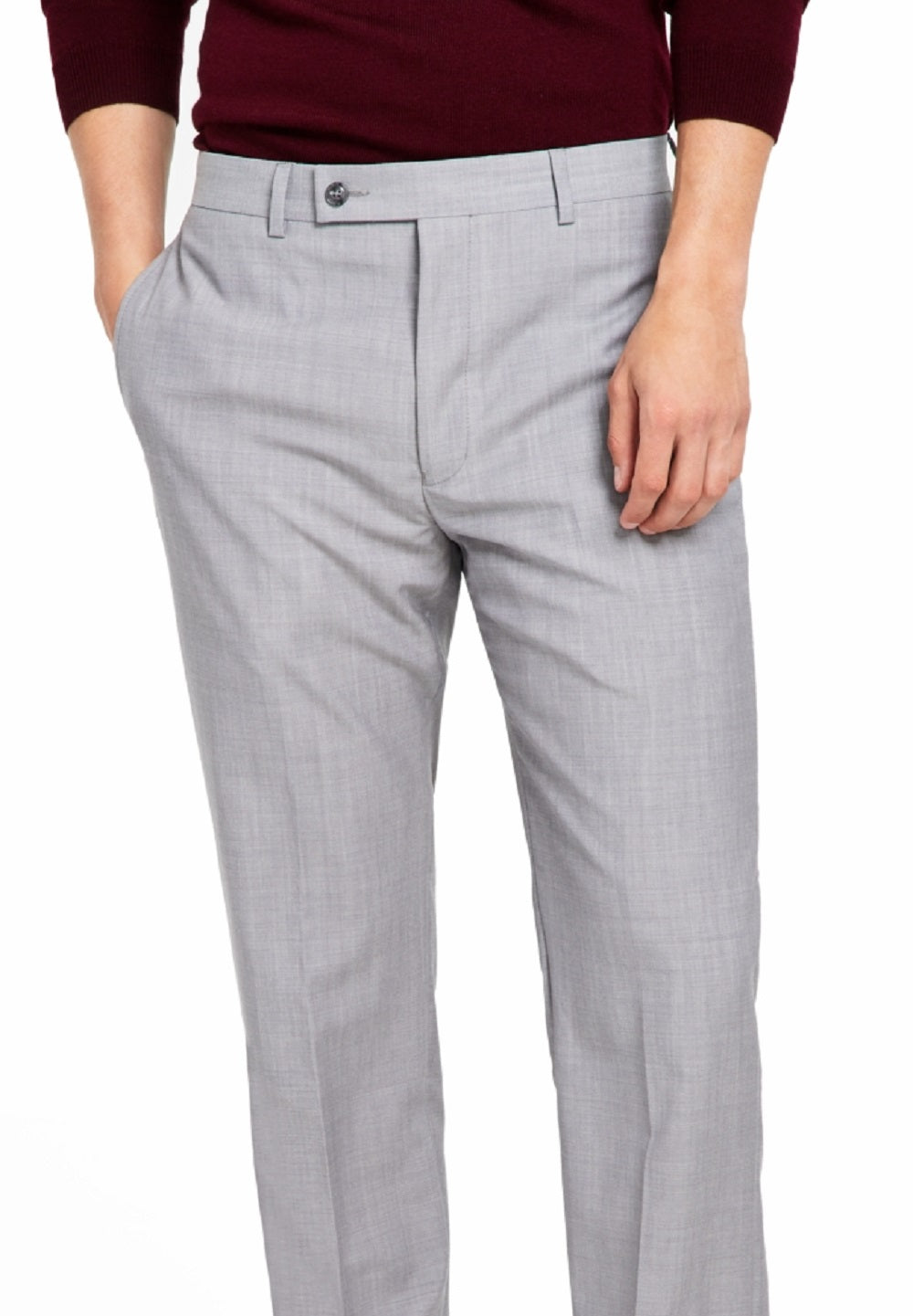 Calvin Klein Men's Infinite Stretch Solid Slim Fit Pants Gray Size 36x30