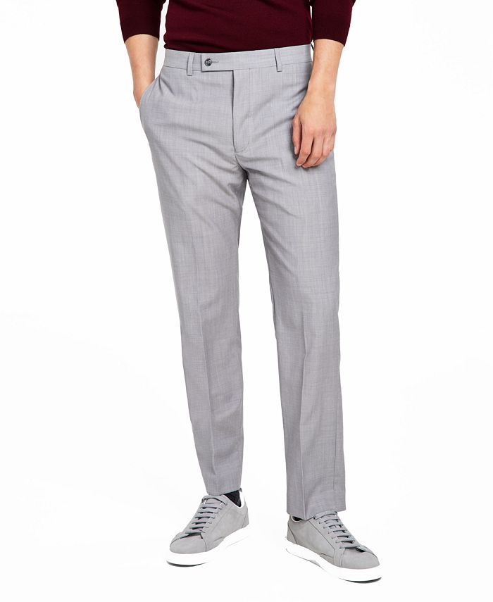 Calvin Klein Men's Infinite Stretch Solid Slim Fit Pants Gray Size 38X30