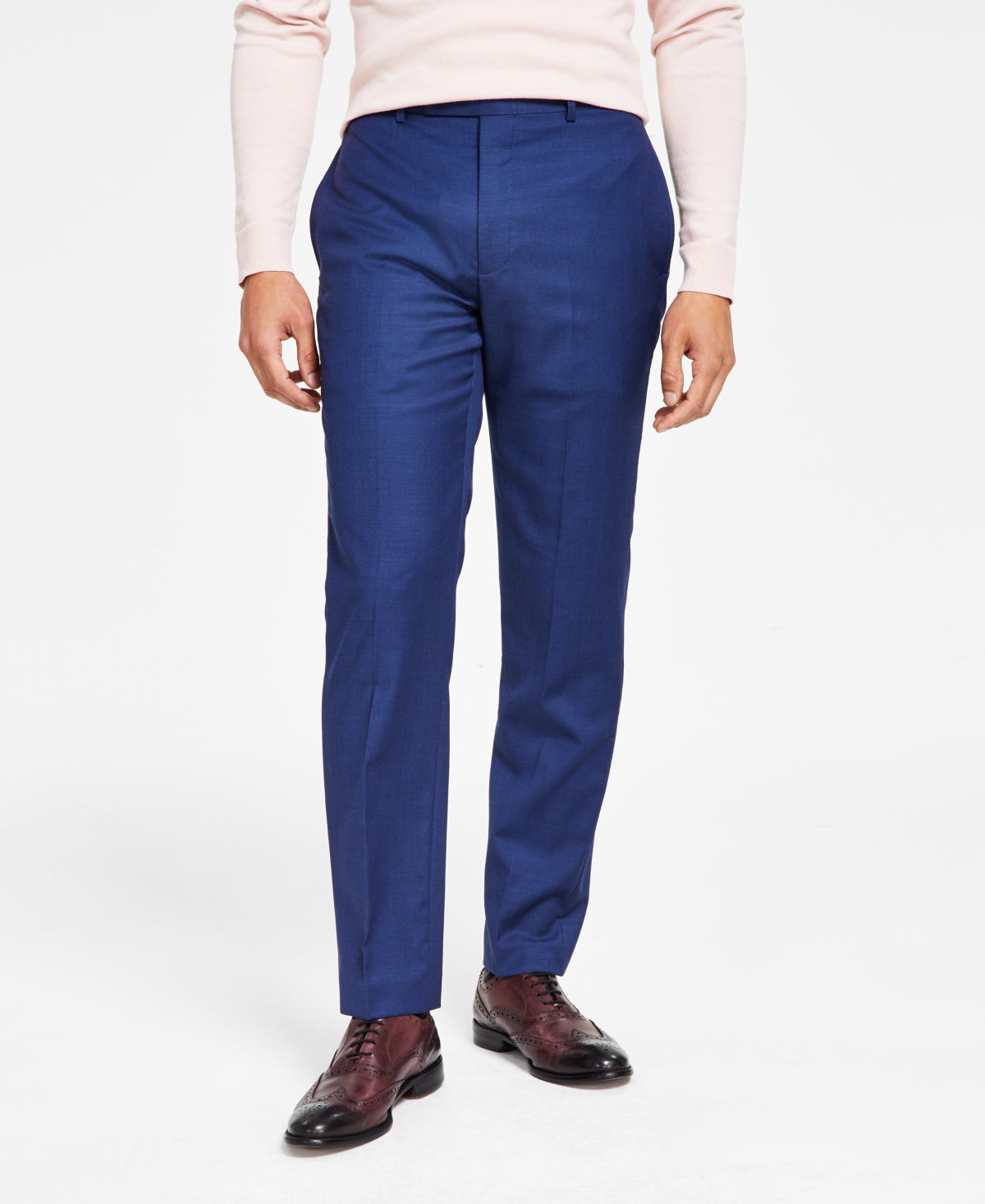 Calvin Klein Men's Infinite Stretch Solid Slim Fit Pants Blue Size 38X32
