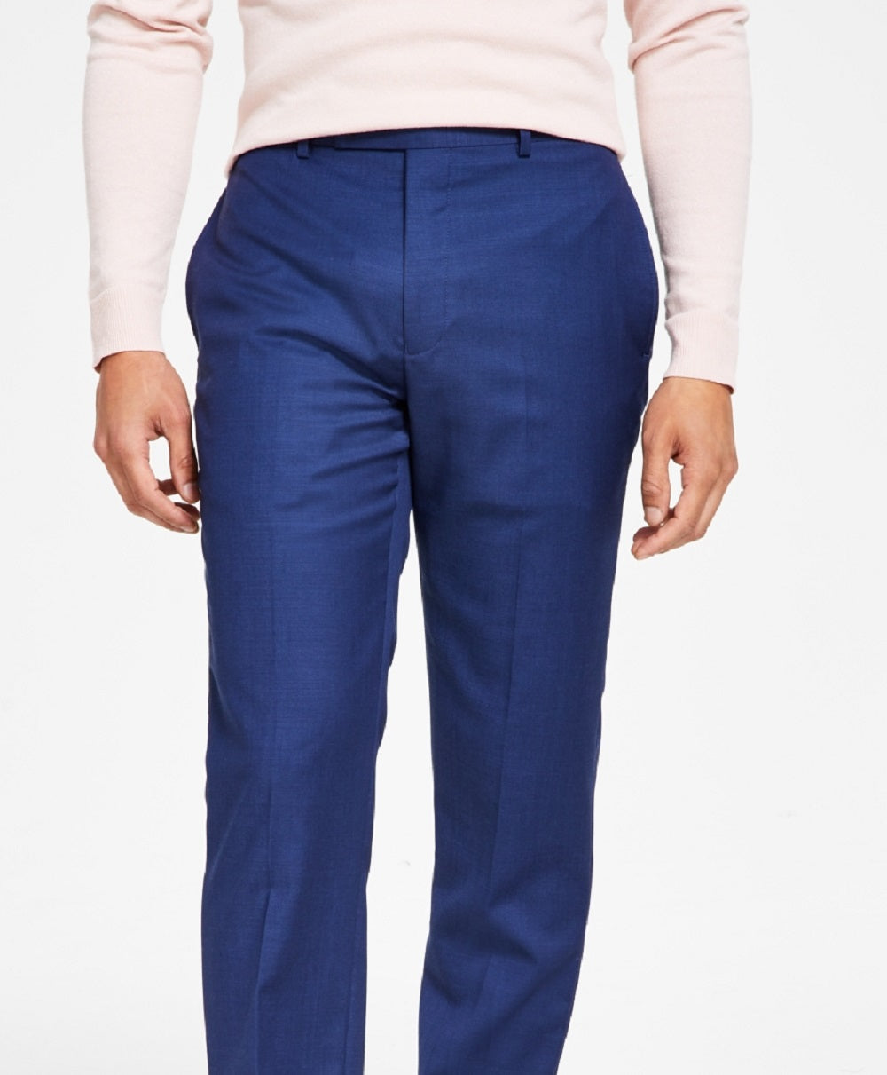 Calvin Klein Men's Infinite Stretch Solid Slim Fit Pants Blue Size 42X30