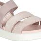 ECCO Yuma Women's Flat Sandal in Grey Nubuck - Size Specific
