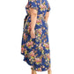 BCX Women's Trendy Plus High Low Dress Blue Size 2X
