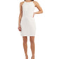 BCX Junior's Scalloped Low Back Bodycon Dress White Size X-Small