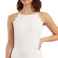 BCX Women's Scalloped Short Mini Dress White Size Small