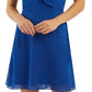 BCX Junior's Ruffled Cold Shoulder Dress Blue Size X-Large