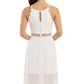 BCX Junior's Lace High Low Fit & Flare Dress White Size 5