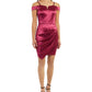 BCX Junior's Off The Shoulder Asymmetrical Dress Red Size 9