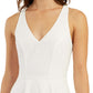 BCX Junior's Lace Trim Fit & Flare Dress White Size 1