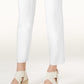 Eileen Fisher Women's Washable Crepe Slim Leg Ankle Pants White Size Medium