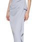 Vince Camuto Women's Draped Off The Shoulder Gown Blue Size 12