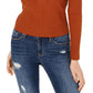 Parker Women's Henly Ribbed Knit Pullover Top Brown Size X-Large