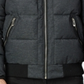 Noize Men's Clark Quilted Bomber With Hood Black Size S