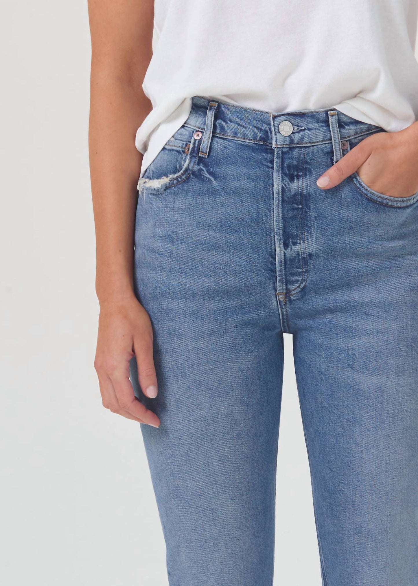 Agolde - RILEY HIGH RISE STRAIGHT CROP JEAN