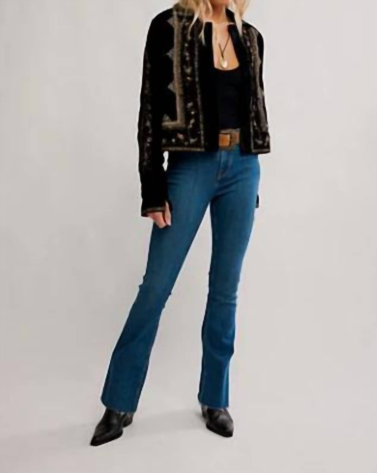 Free People - Maxxie Velvet Waist Coat