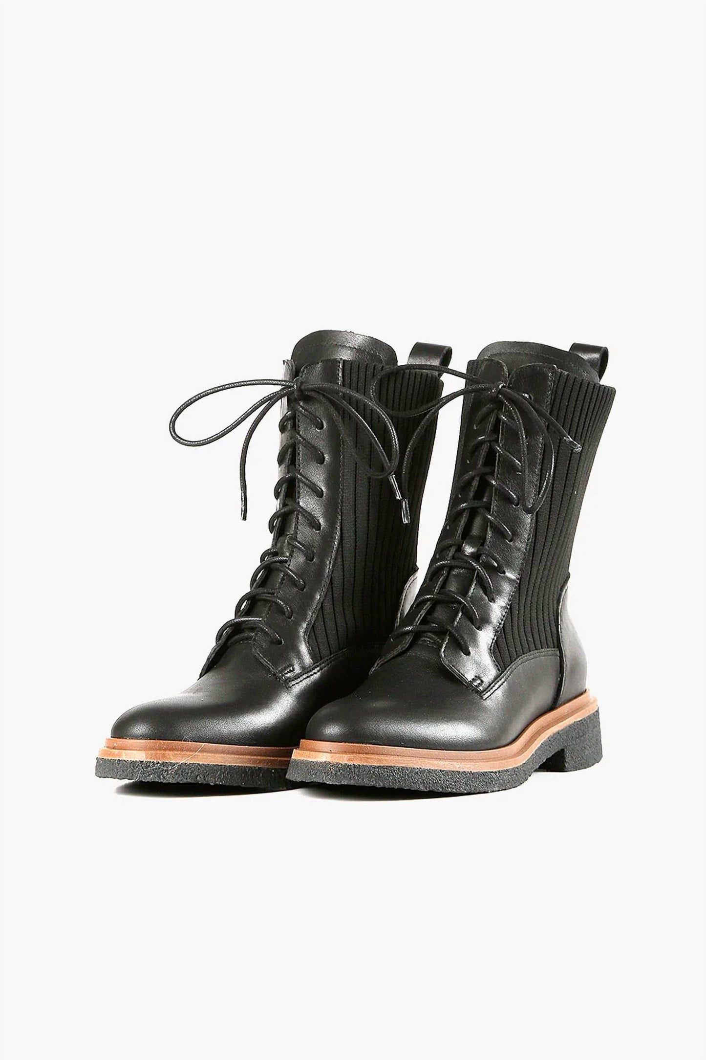 All Black - Women's Sock Camper Boots