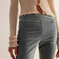 Free People - In My Feelings Velvet Crop Slim Flare Pants