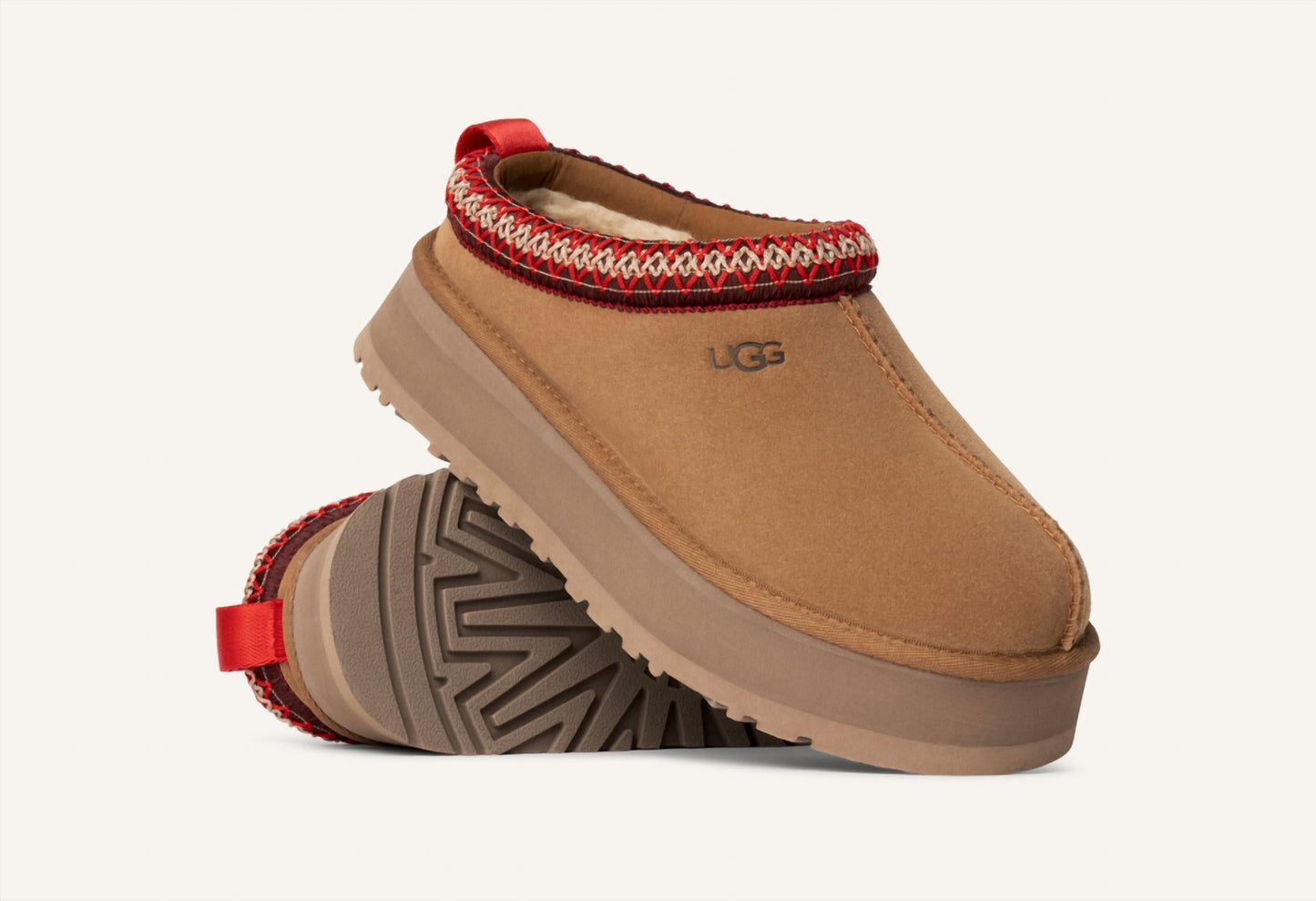 Ugg - विमेन टैज़ चेस्टनट शूज़