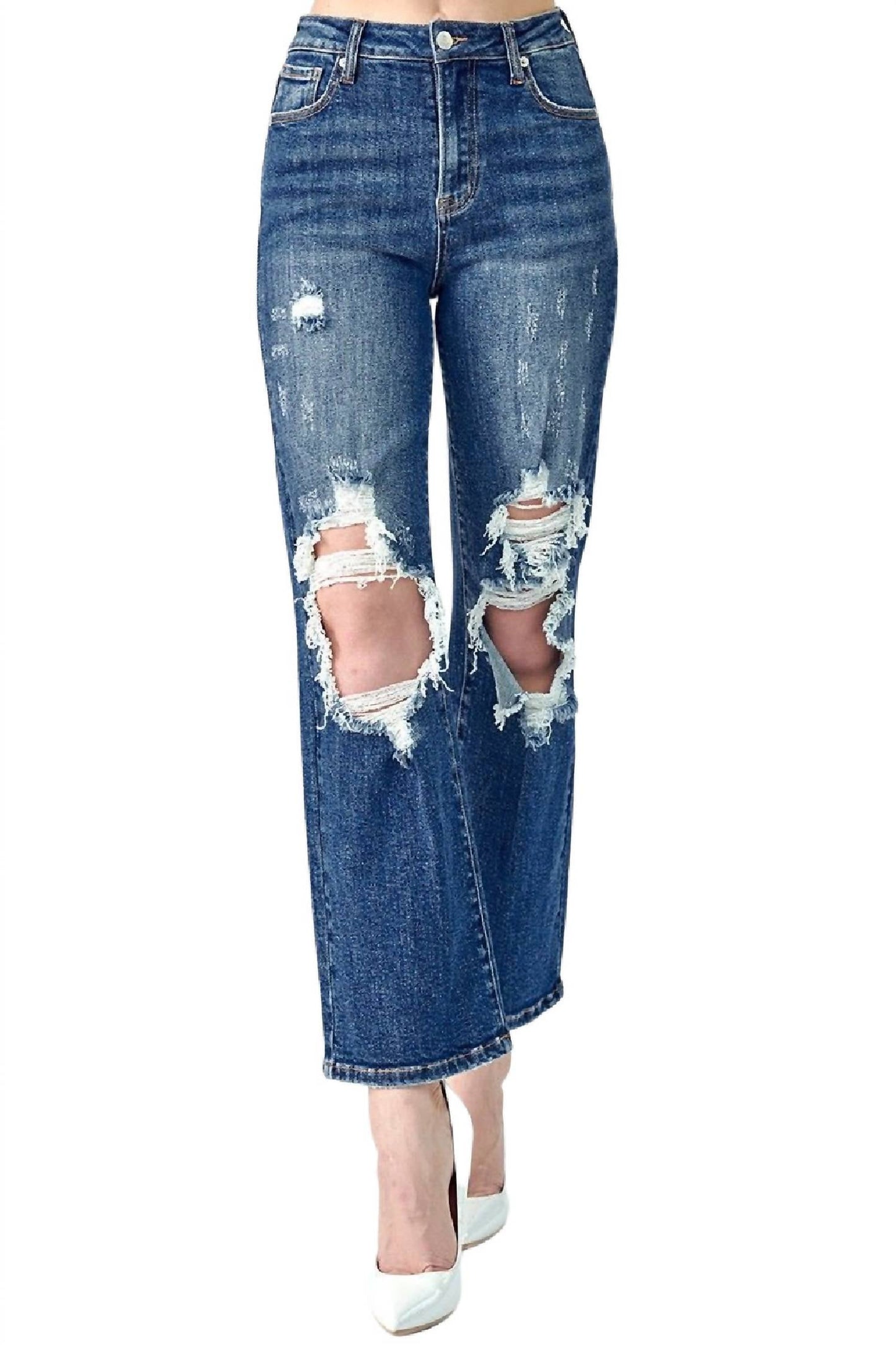 Risen - Straight Leg High Rise Jean
