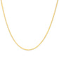 Unisex Solid 14K Yellow Gold 2.8mm Imperial Herringbone Chain Necklace - 18" Inches