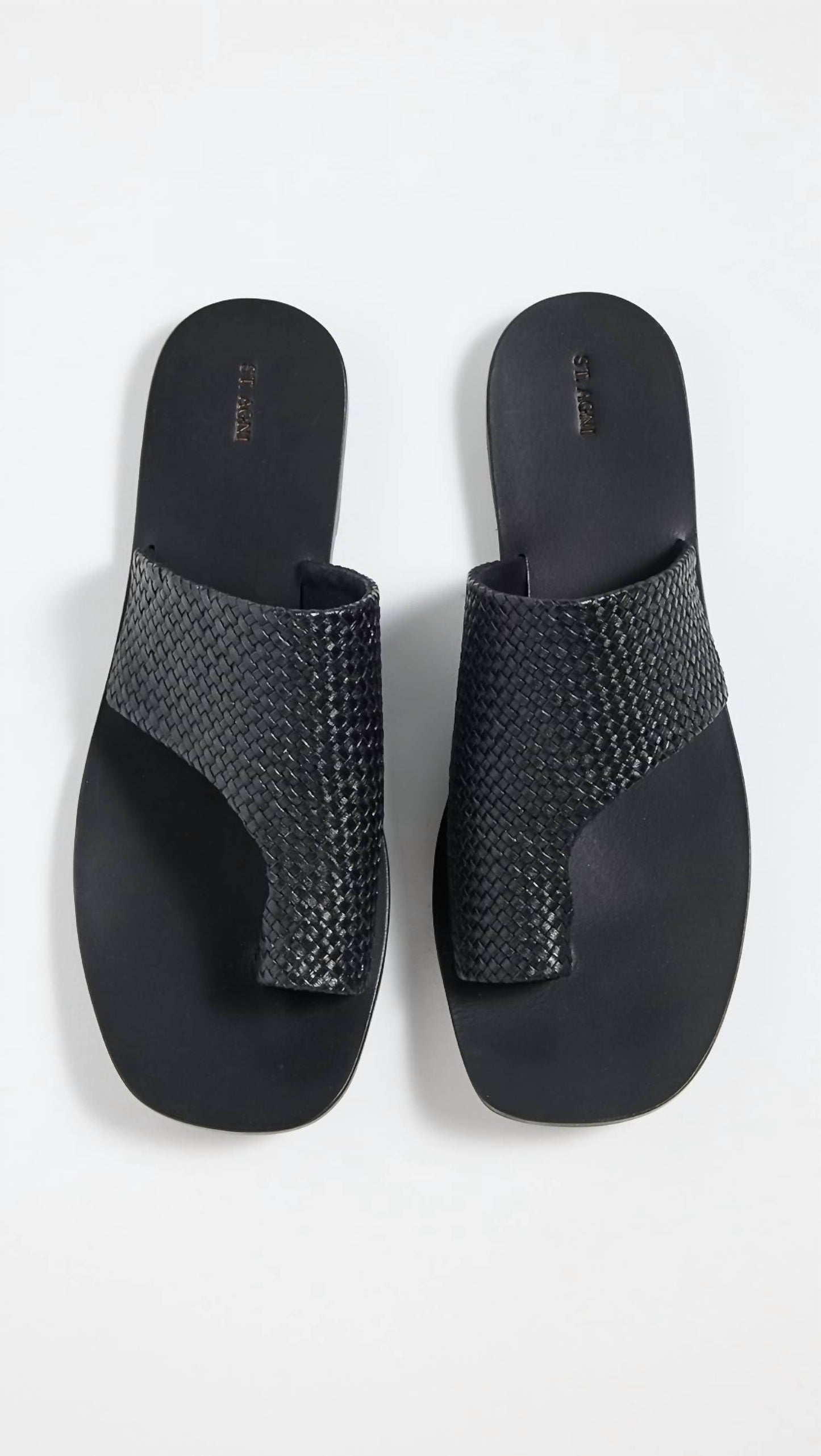 St. Agni - Woven Abstract Slide Sandal