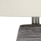 Contemporary Ceramic Table Lamp in Gray and Cream