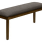 Rectangular Upholstered Hallway Bench - Transitional Design