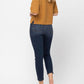 जूडी ब्लू - मिड राइज़ क्रॉपड रिलैक्स्ड डेनिम जीन्स