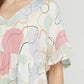 Entro - Abstract Peplum Top