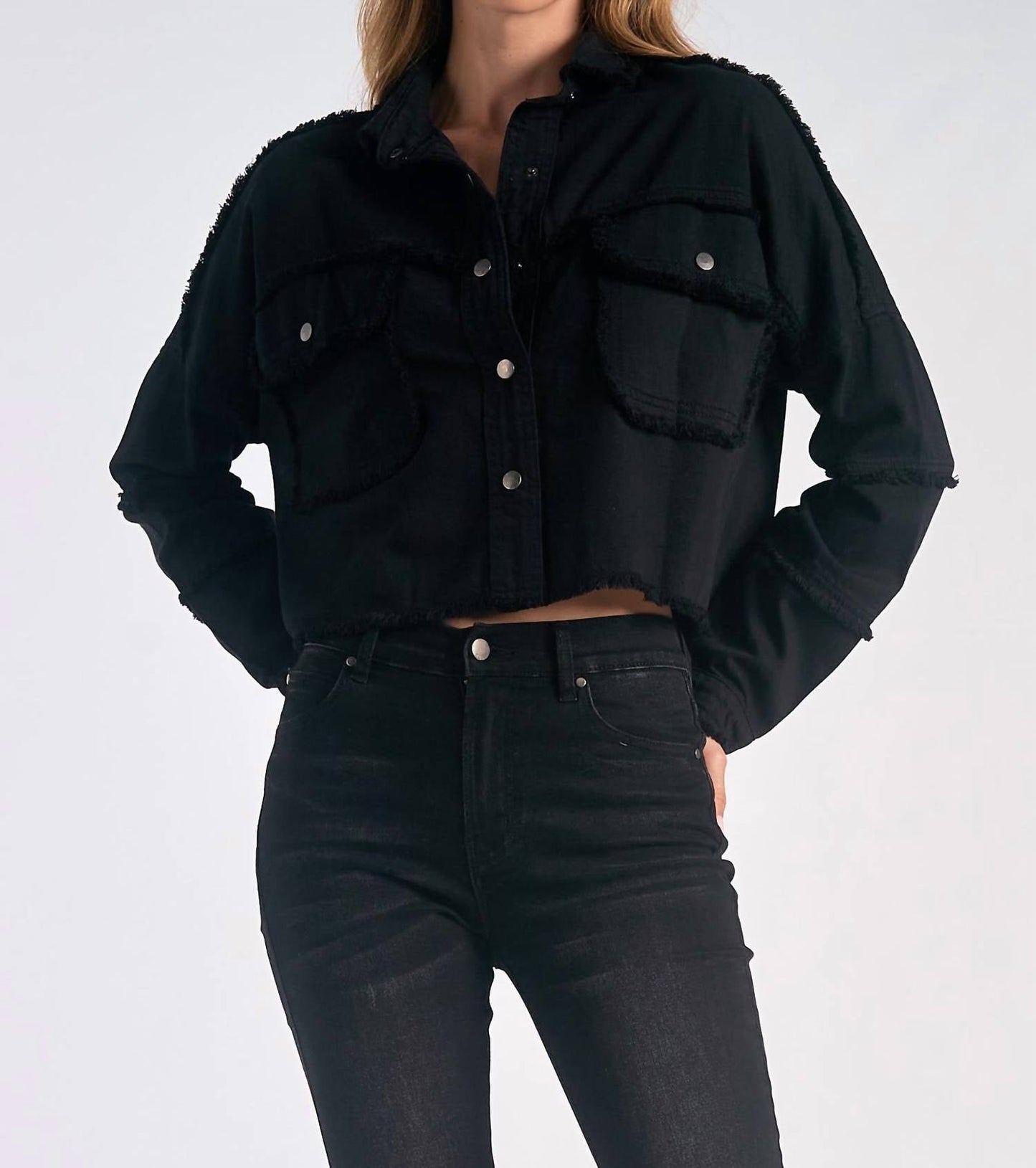 Elan - Women's Cropped Rock and Love Jacket