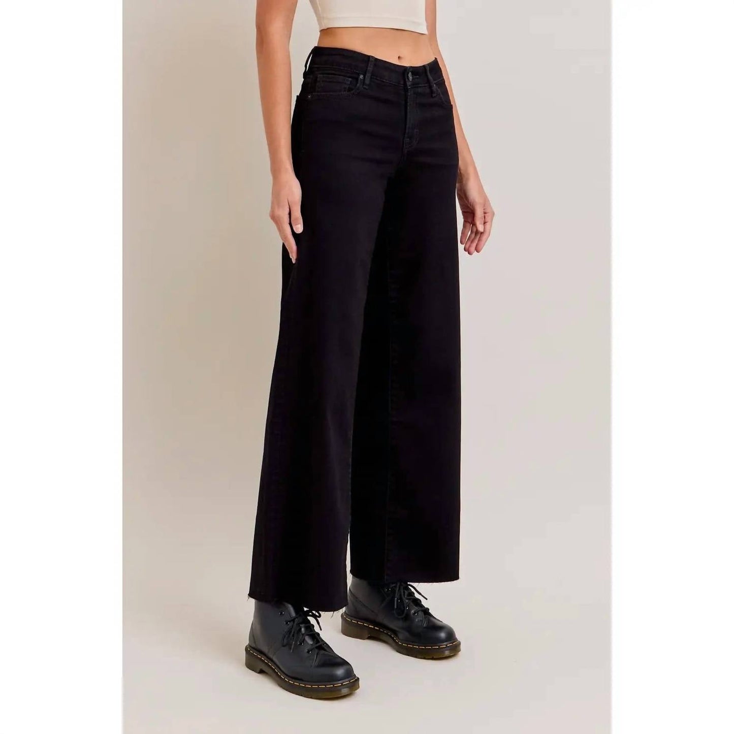 Hidden - Nori Mid Rise Wide Leg Jeans