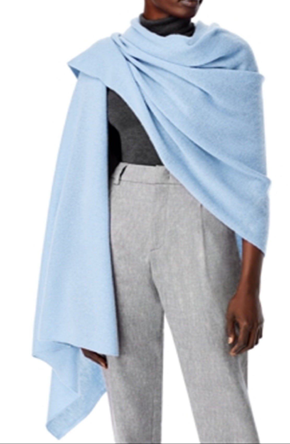 Bloomingdale's Women's Travel Wrap Blue Size Regular
