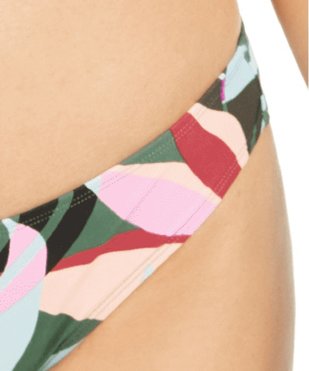 Hula Honey Women's Tropics Hipster Bikini Swim Bottom Green Size Large