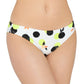 Hula Honey Junior's Citrus Geo Printed Hipster Bikini Bottoms Swimsuit White Size Medium