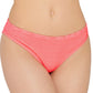 Hula Honey Junior's Rib Illusion Hipster Bikini Bottoms Swimsuit Orange Size Medium