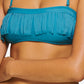 Hula Honey Junior's Fringe Bandeau Swim Top Blue Size X-Small