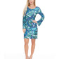 White Mark Women's Juliana Dress Green Size X-Large