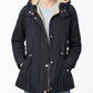 Collection B Junior's Hooded Anorak Jacket Blue Size Medium