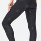 Terez Women's Foiled Star Print Leggings Black Size Medium