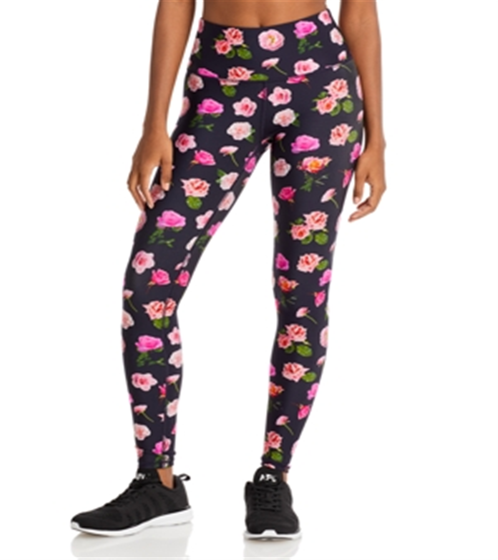 Terez Women's Duoknit Super High Waist Leggings Pink Size Medium