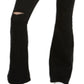 Indigo Rein Junior's Ripped Flare Leg Jeans Black Size 7